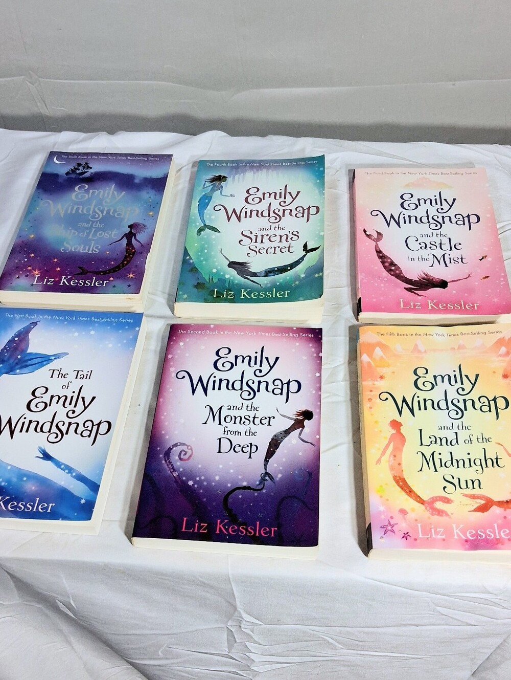 Full 6 Book Set of Emily Windsnap Middle School Adventures W/ Original Box